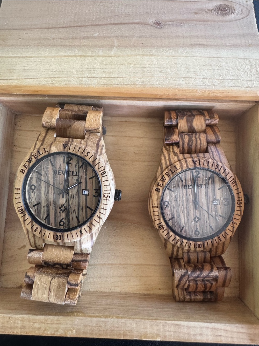 Men's Natural Wood Watch - Brown